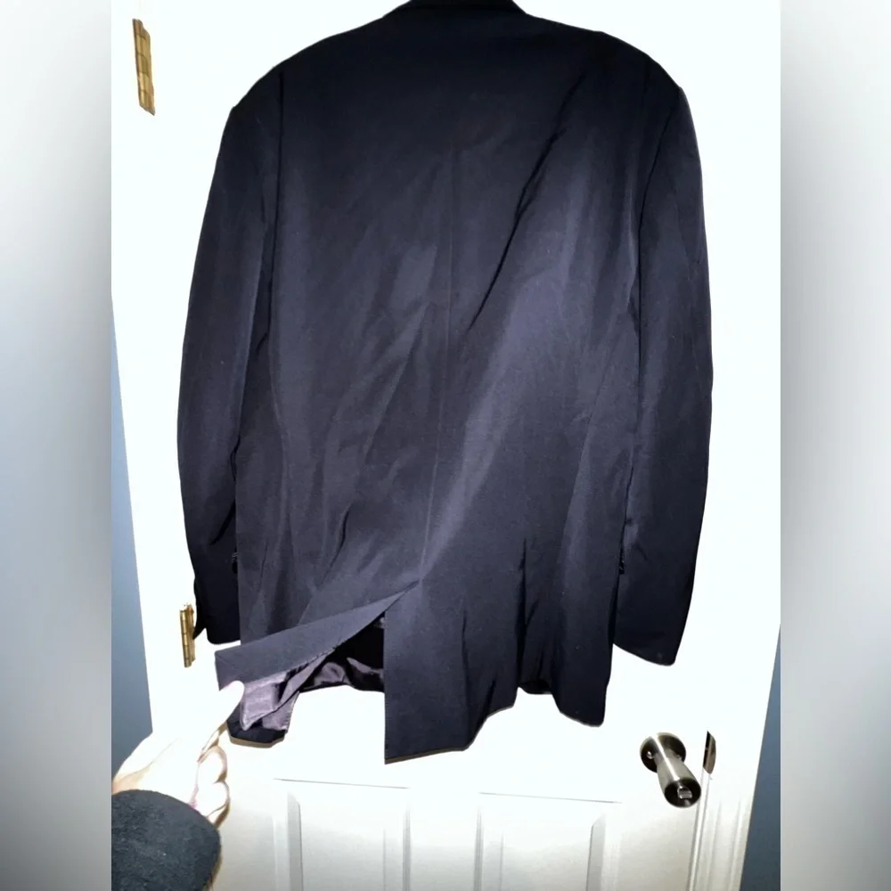 Banana Republic Mens 42R Navy Sports Coat Blazer Lined Italy Formal Career 42 R